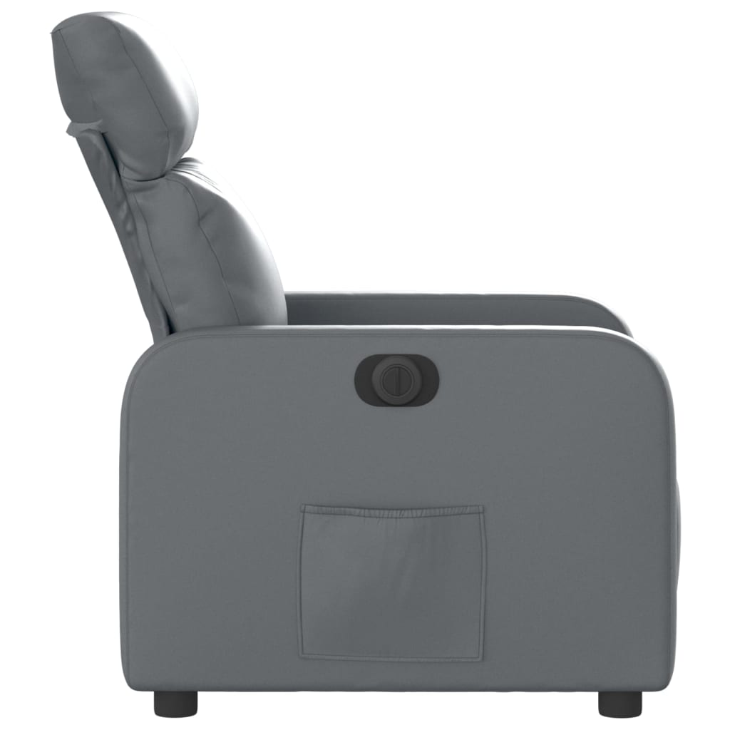 Fauteuil inclinable électrique Gris Similicuir - XIOS