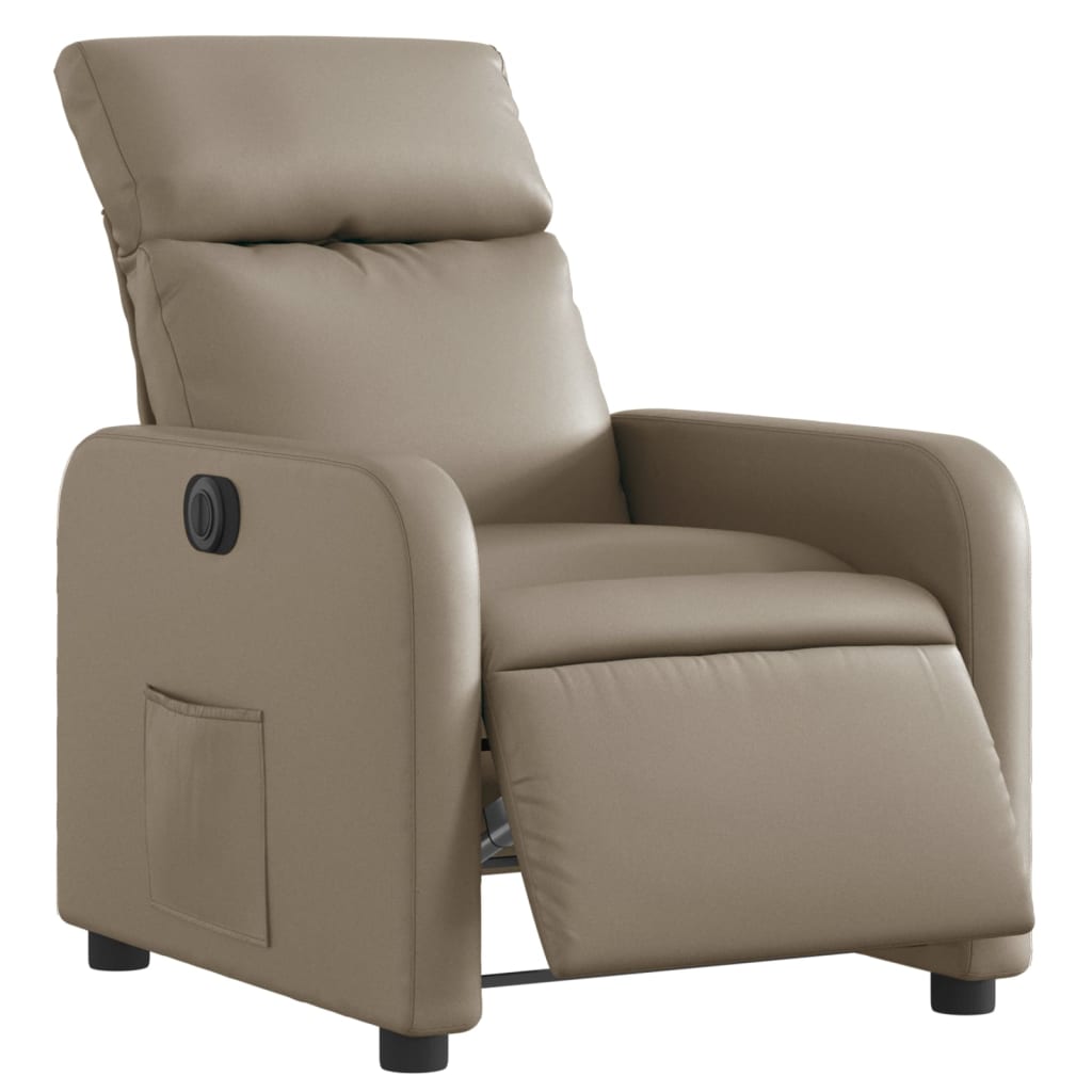 Fauteuil inclinable électrique Cappuccino Similicuir - XIOS