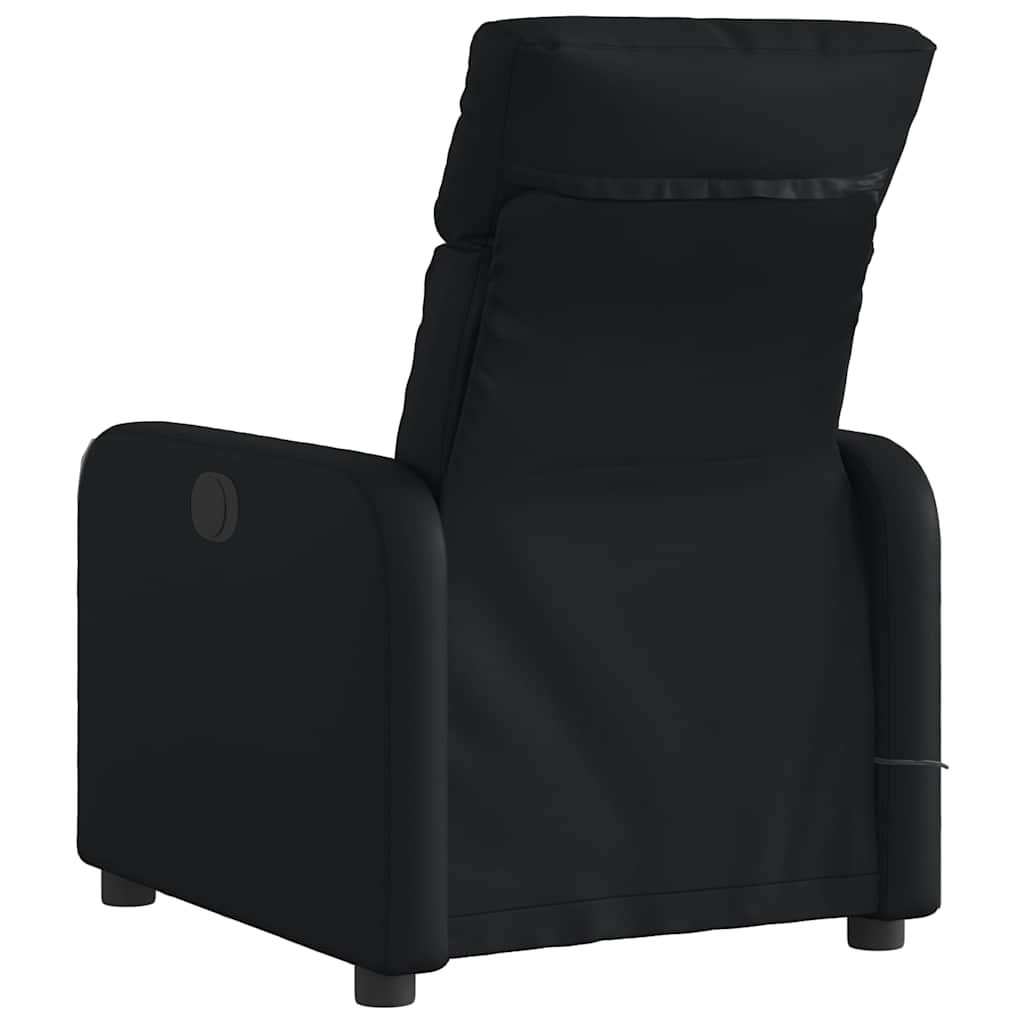 Fauteuil de massage inclinable électrique noir similicuir - XIOS