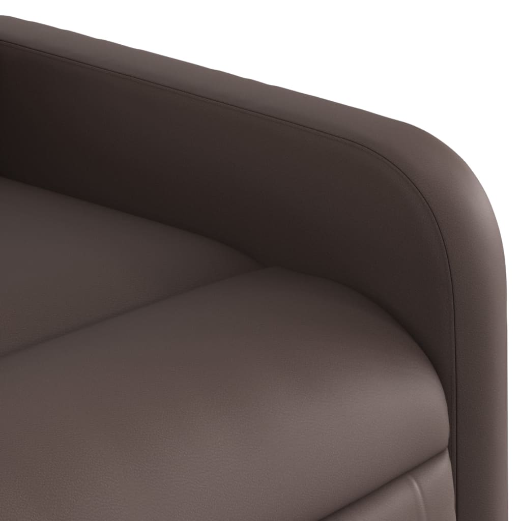 Fauteuil de massage inclinable électrique marron similicuir - XIOS