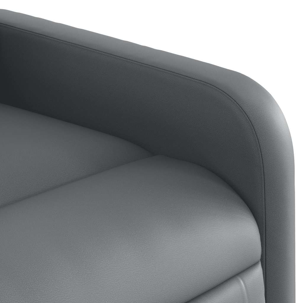 Fauteuil de massage inclinable électrique gris similicuir - XIOS