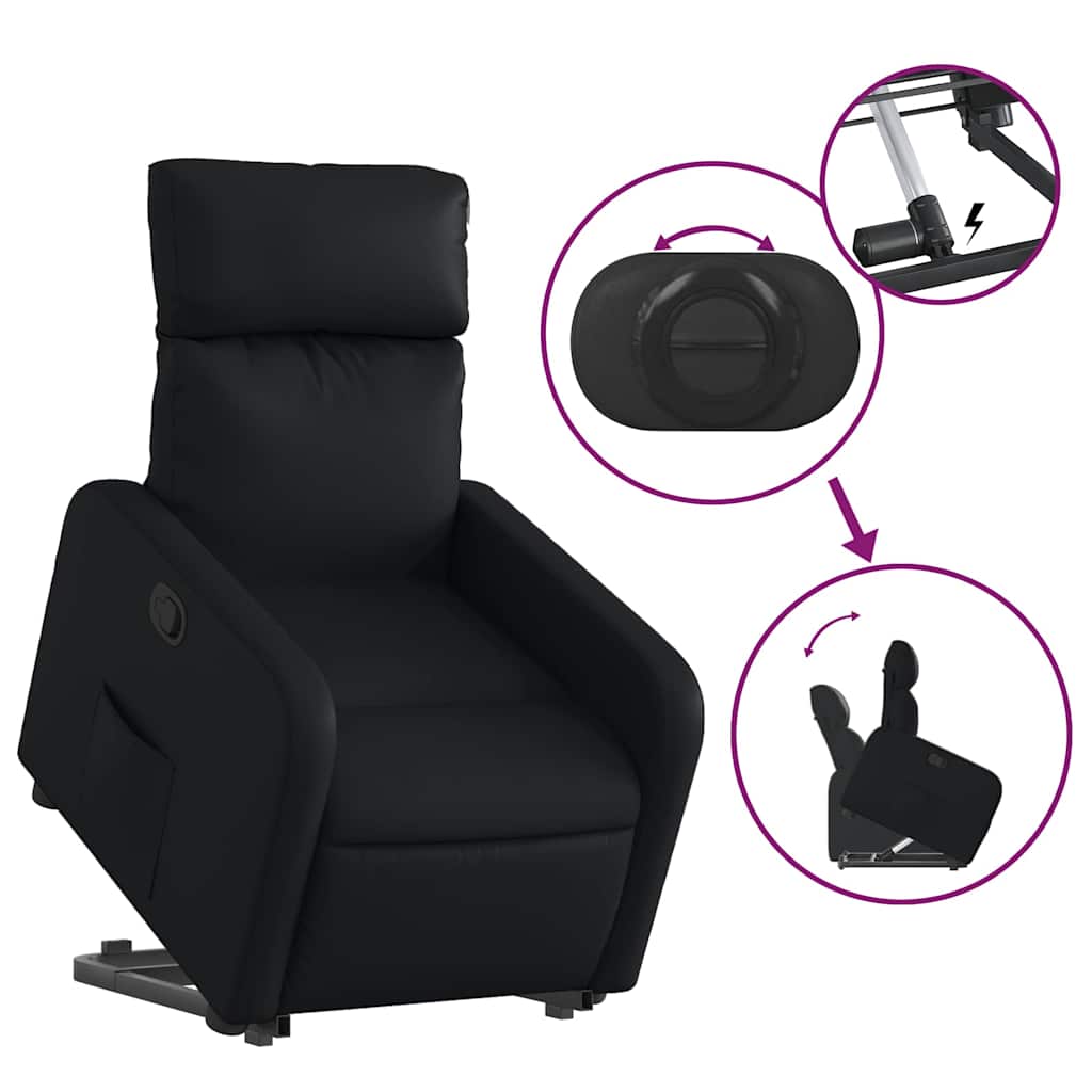 Fauteuil inclinable Noir Similicuir - XIOS