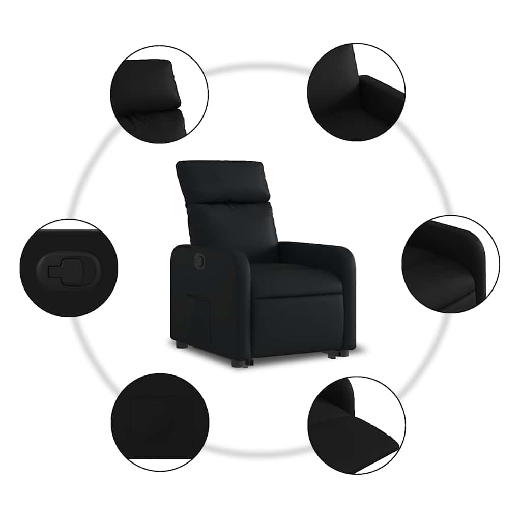 Fauteuil inclinable Noir Similicuir - XIOS