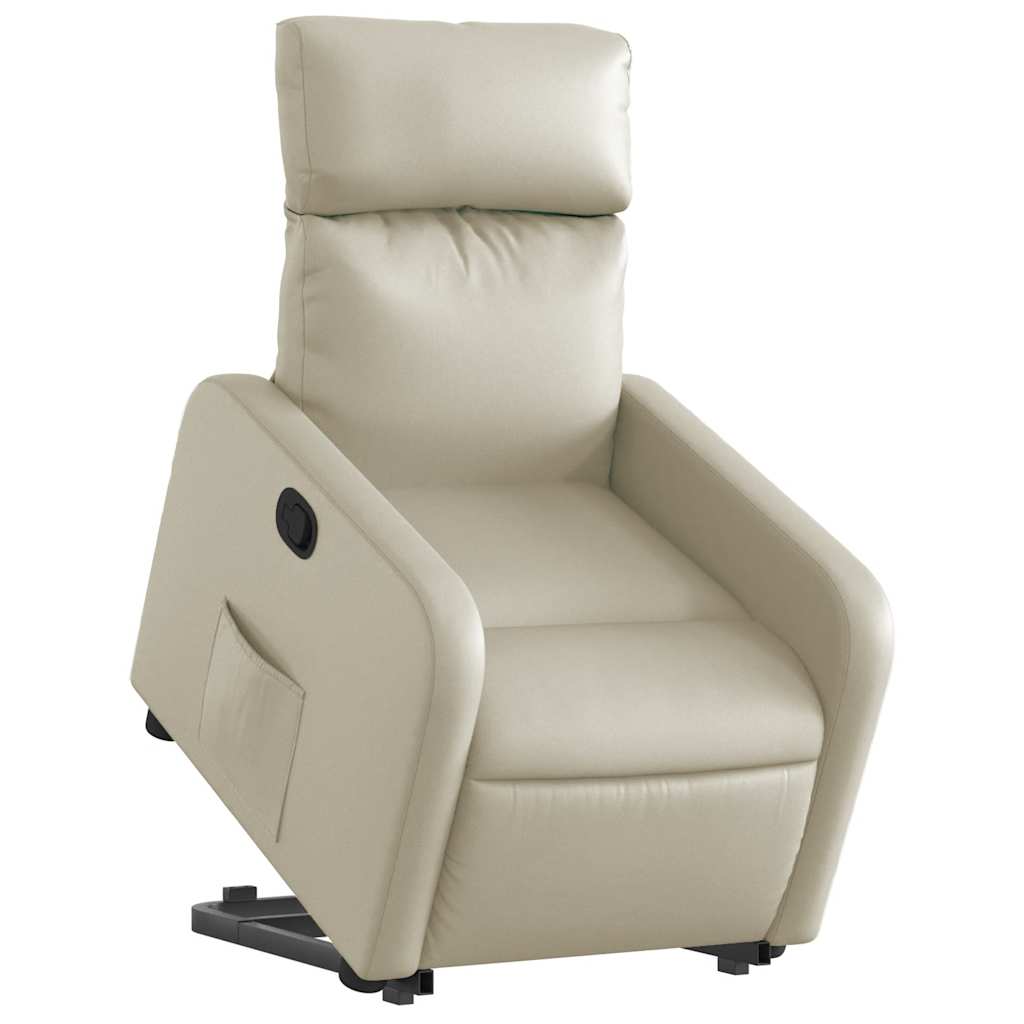 Fauteuil inclinable Crème Similicuir - XIOS