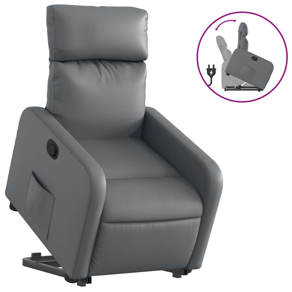 Fauteuil inclinable Gris Similicuir - XIOS
