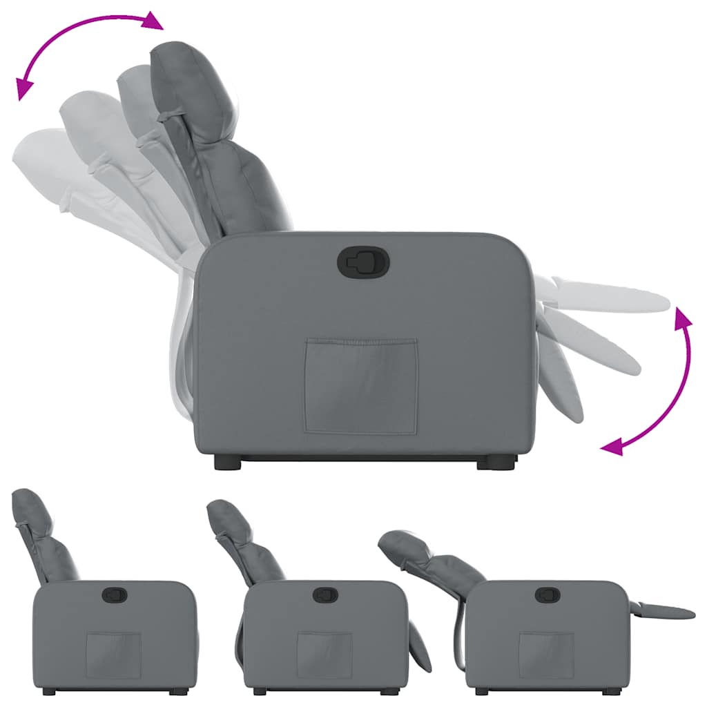 Fauteuil inclinable Gris Similicuir - XIOS