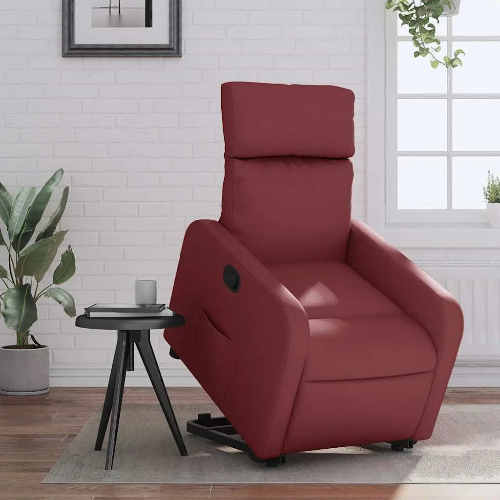 Fauteuil inclinable Rouge bordeaux Similicuir - XIOS