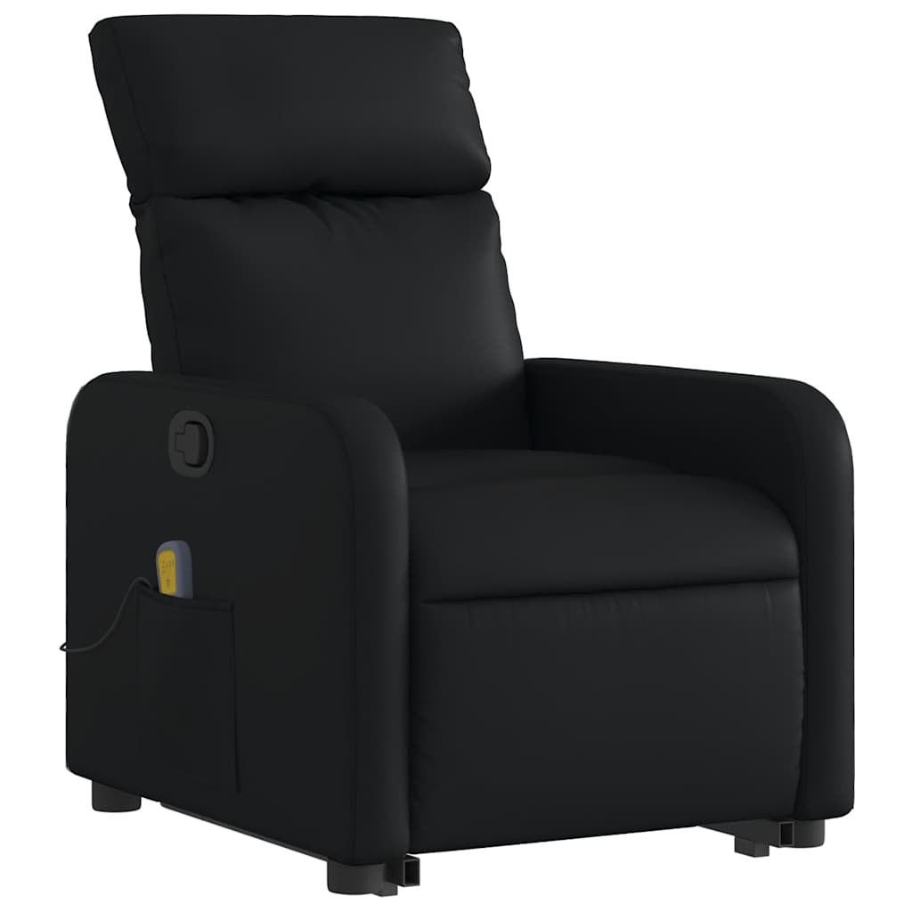 Fauteuil inclinable de massage Noir Similicuir - XIOS