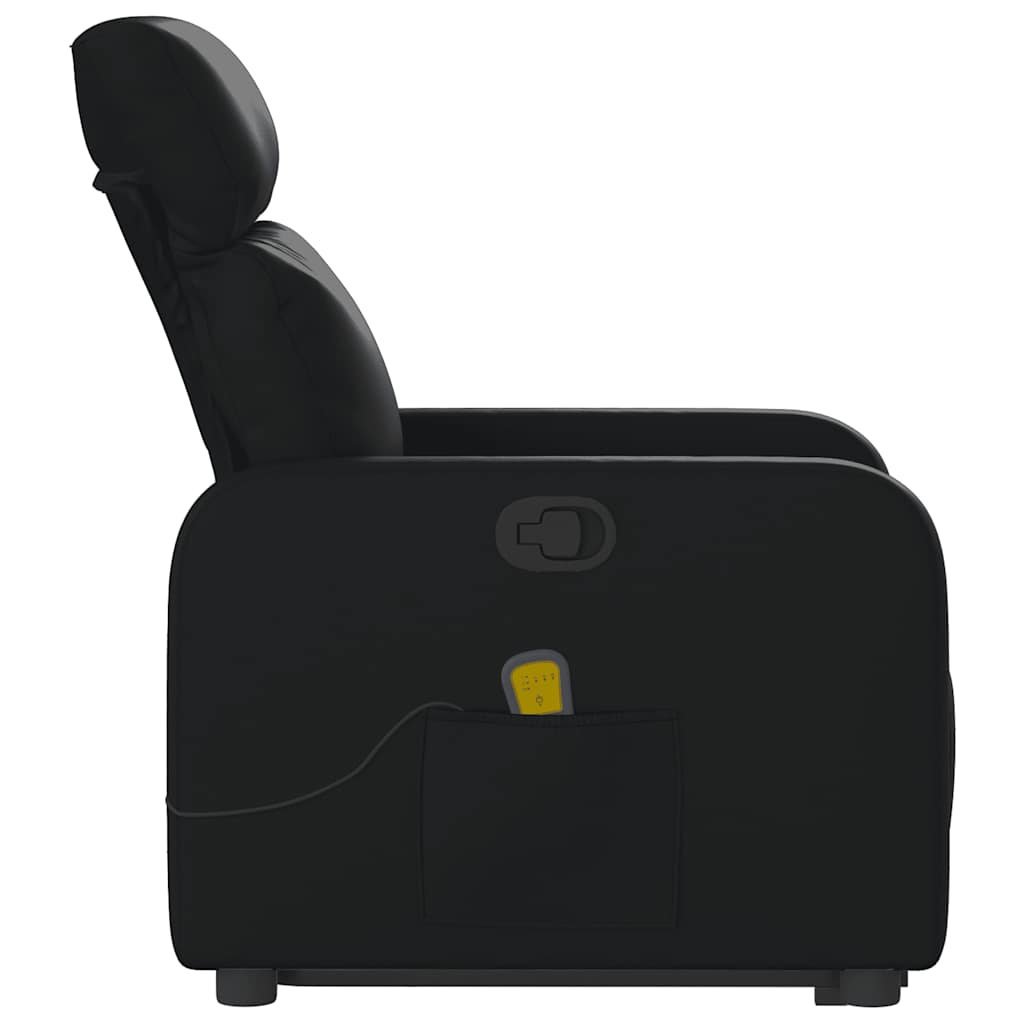 Fauteuil inclinable de massage Noir Similicuir - XIOS