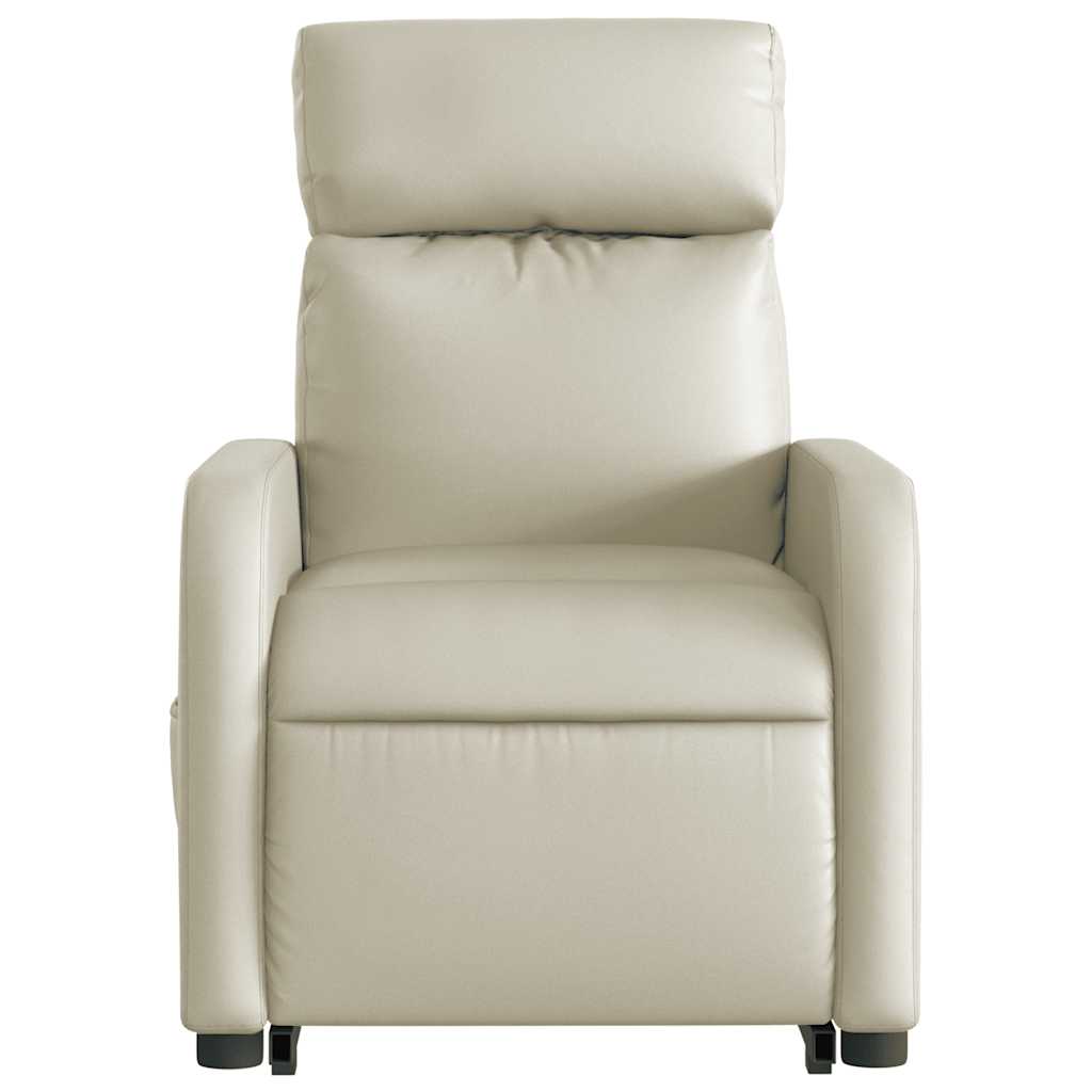 Fauteuil inclinable de massage Crème Similicuir - XIOS
