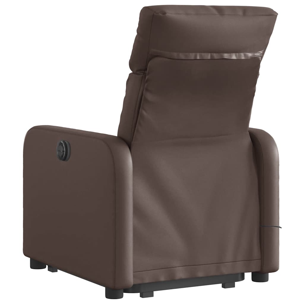 Fauteuil inclinable de massage Marron Similicuir - XIOS