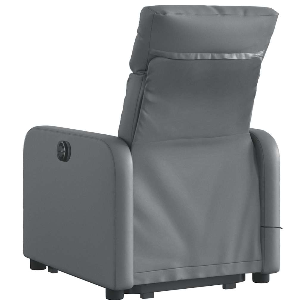 Fauteuil inclinable de massage Gris Similicuir - XIOS