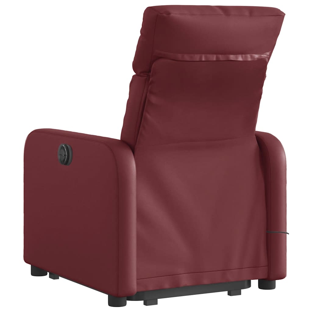 Fauteuil inclinable de massage Rouge bordeaux Similicuir - XIOS
