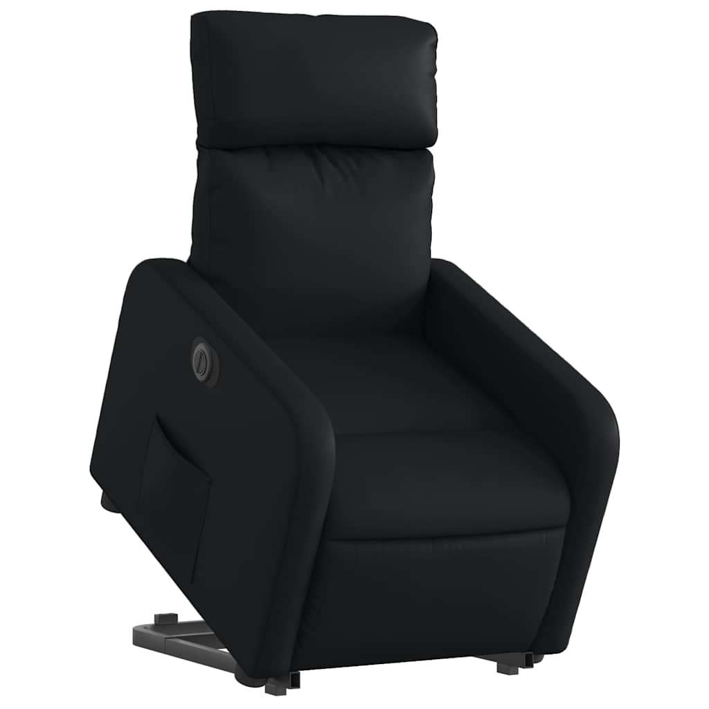 Fauteuil inclinable électrique noir similicuir - XIOS
