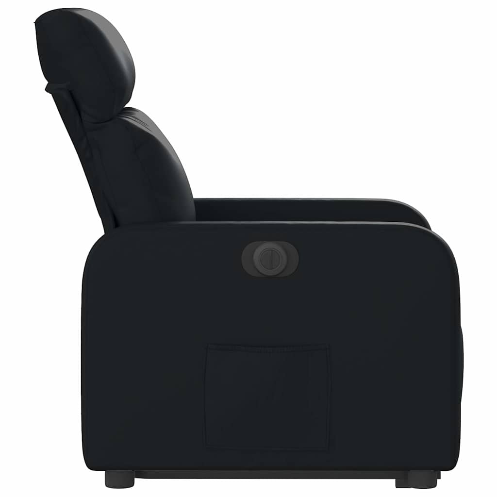 Fauteuil inclinable électrique noir similicuir - XIOS