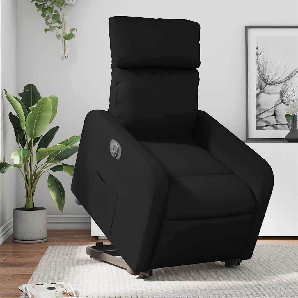 Fauteuil inclinable électrique noir similicuir - XIOS
