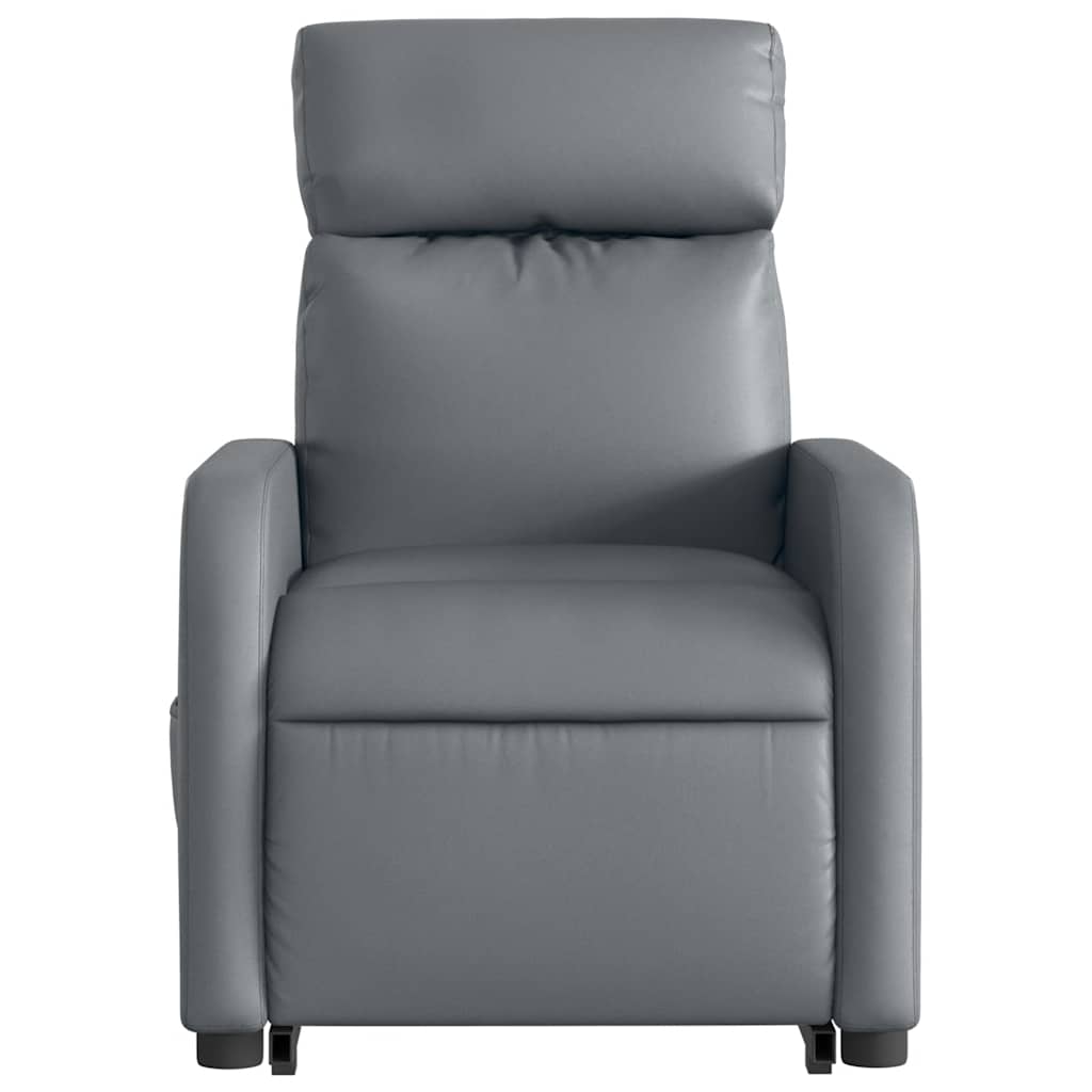 Fauteuil inclinable électrique gris similicuir - XIOS