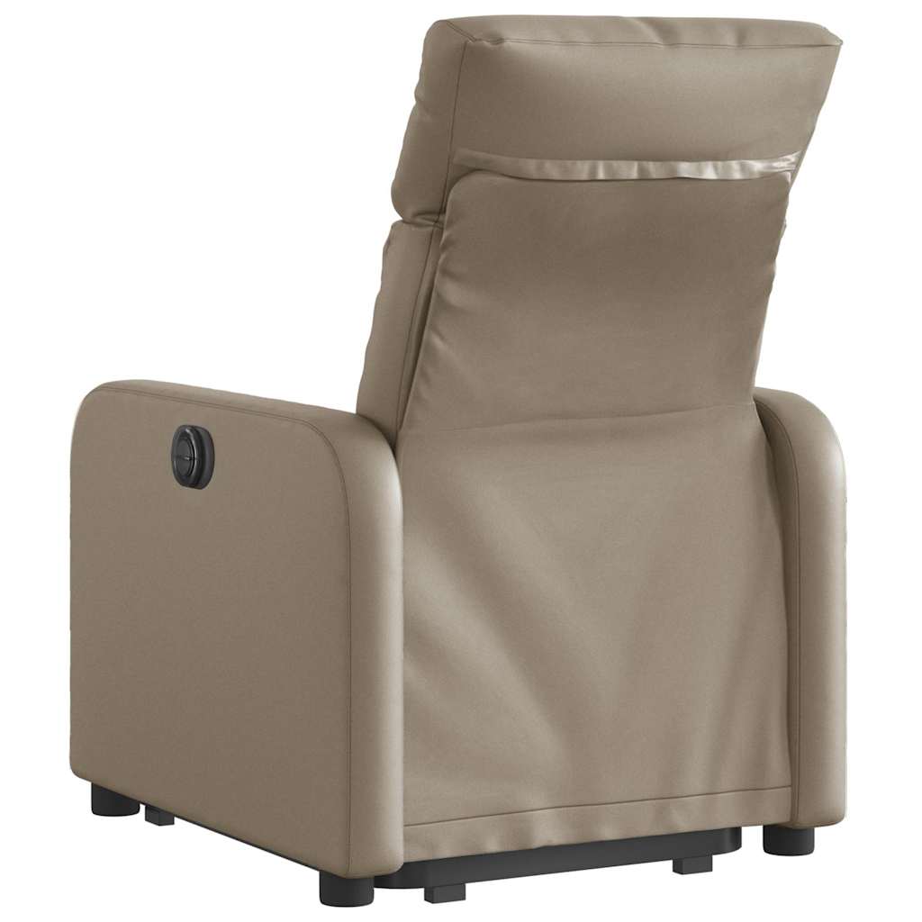 Fauteuil inclinable électrique cappuccino similicuir - XIOS
