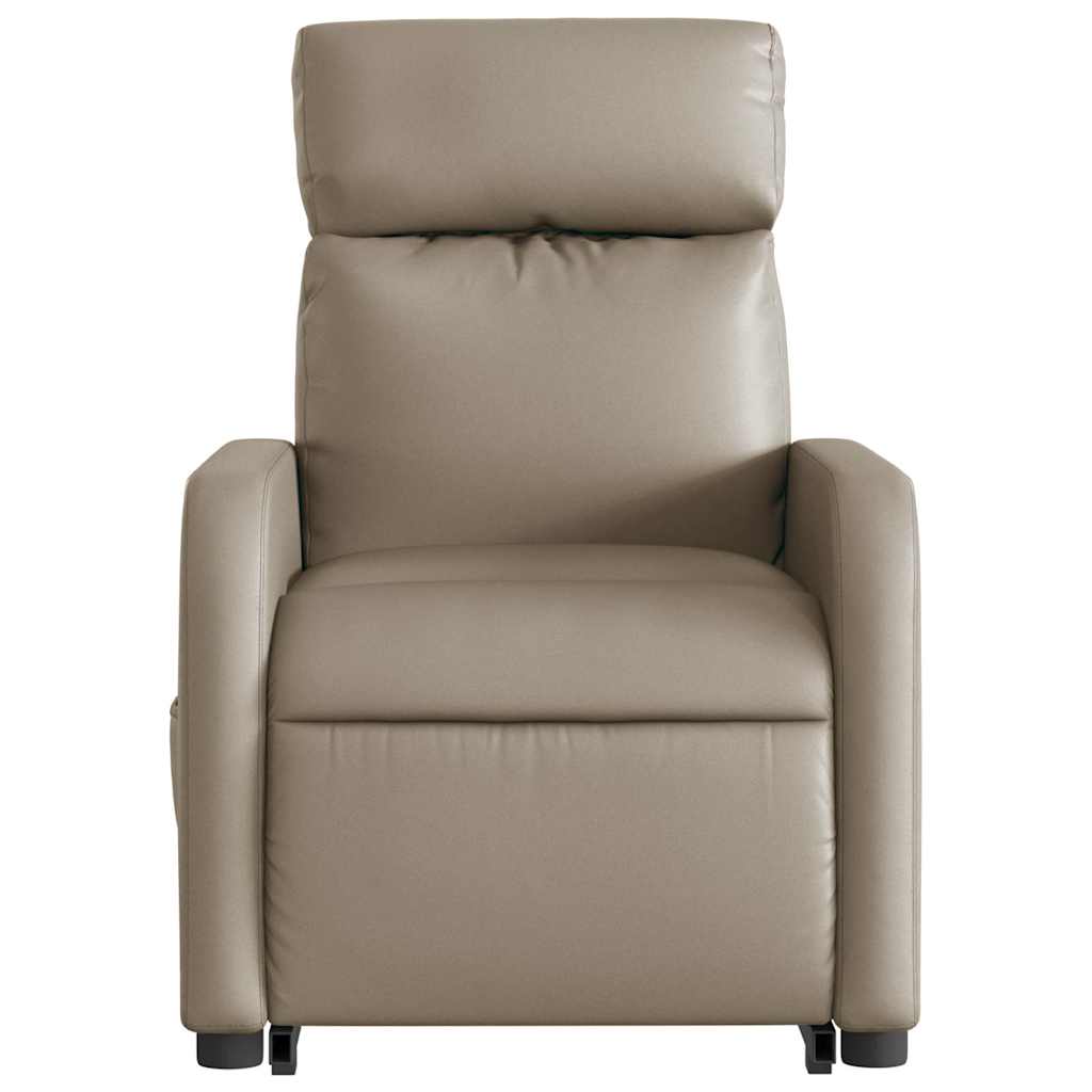 Fauteuil inclinable électrique cappuccino similicuir - XIOS