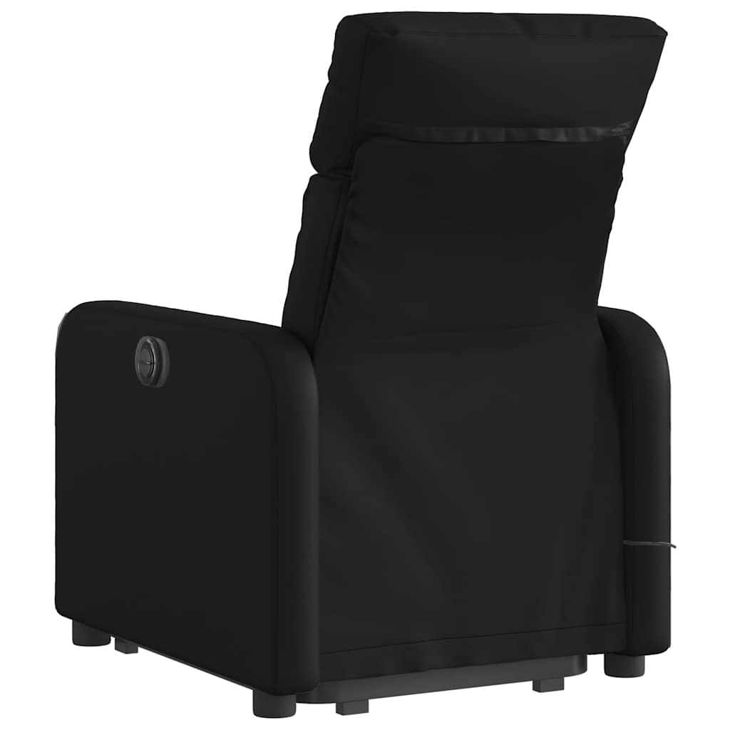 Fauteuil inclinable de massage électrique noir similicuir - XIOS