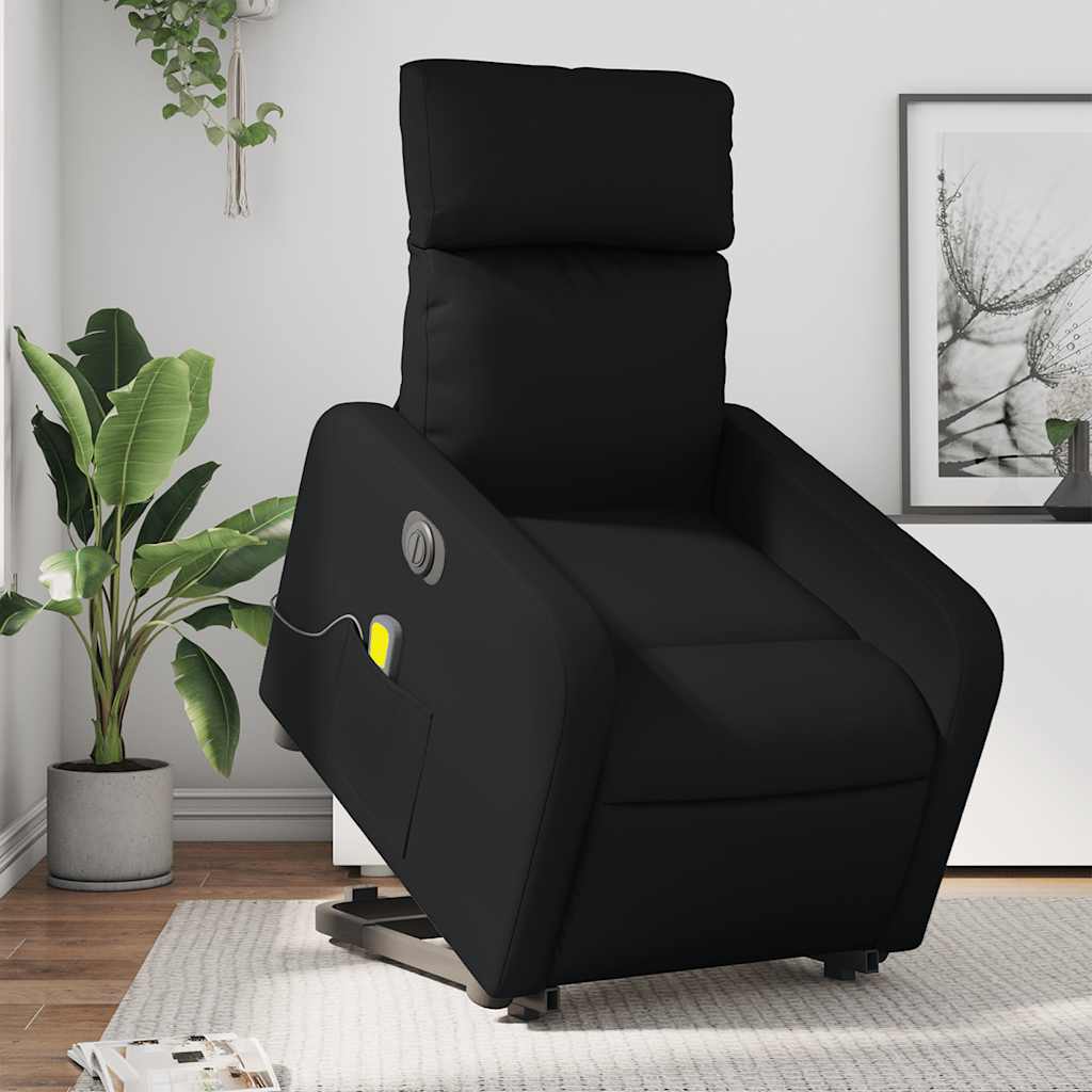 Fauteuil inclinable de massage électrique noir similicuir - XIOS