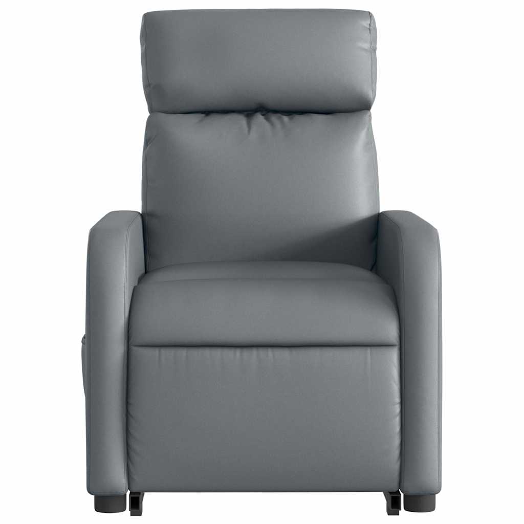 Fauteuil inclinable de massage électrique gris similicuir - XIOS