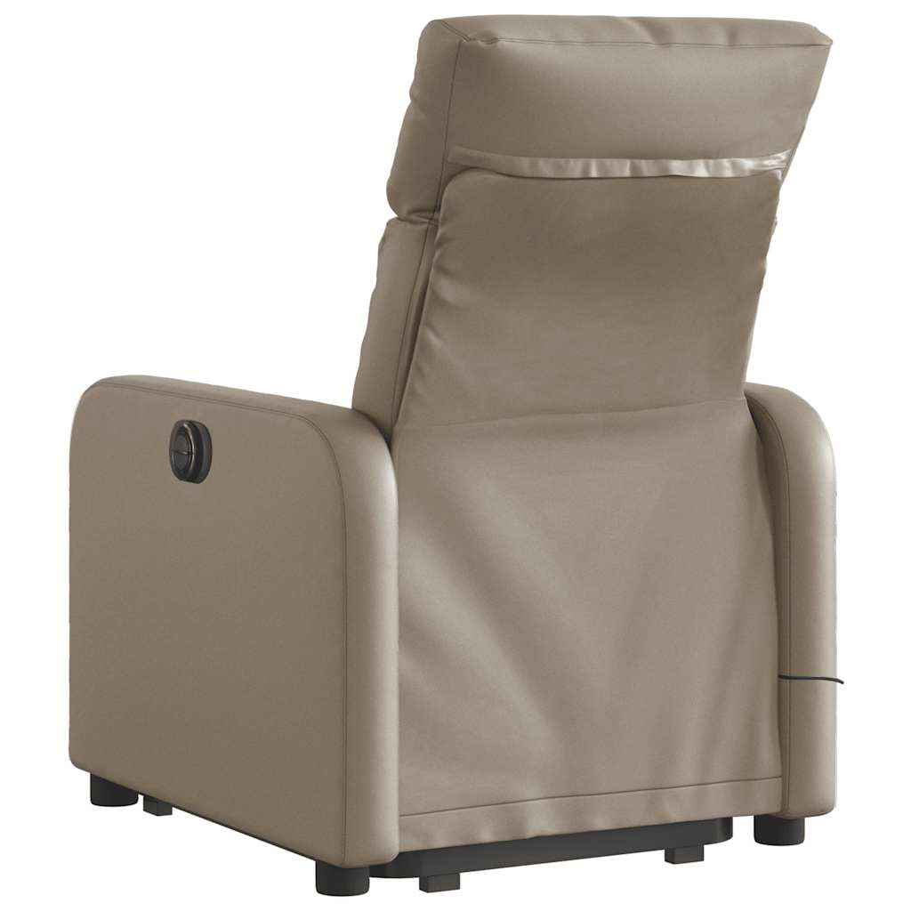 Fauteuil inclinable de massage électrique cappuccino similicuir - XIOS