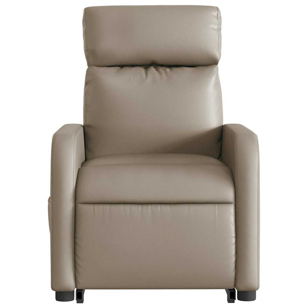 Fauteuil inclinable de massage électrique cappuccino similicuir - XIOS