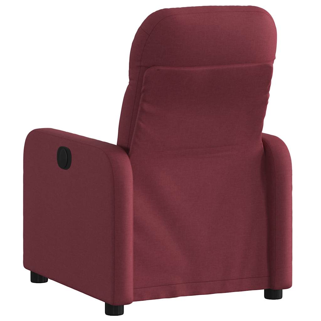 Fauteuil inclinable électrique Rouge bordeaux Tissu - XIOS