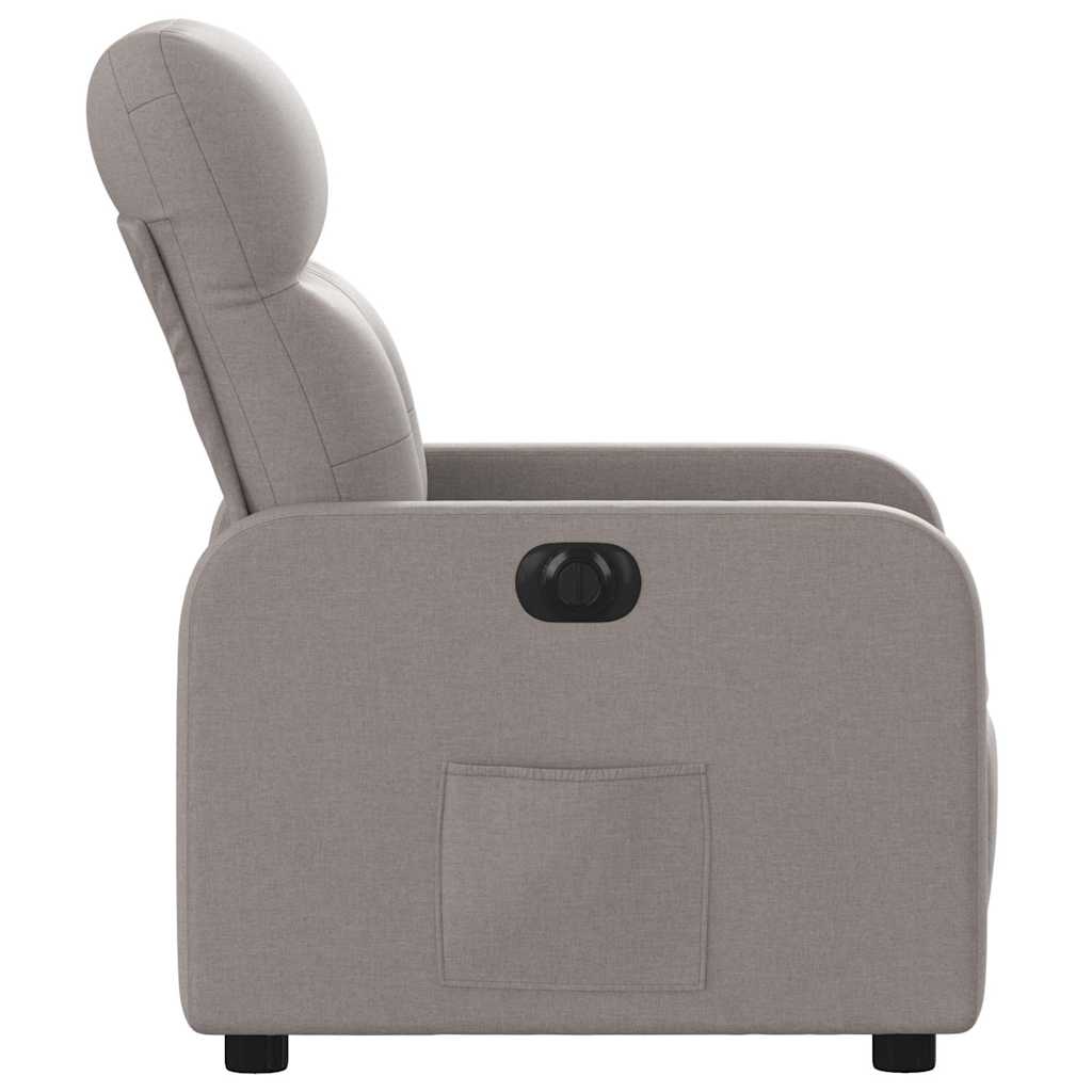 Fauteuil inclinable électrique Taupe Tissu - XIOS