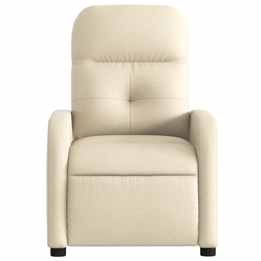 Fauteuil inclinable électrique Crème Tissu - XIOS