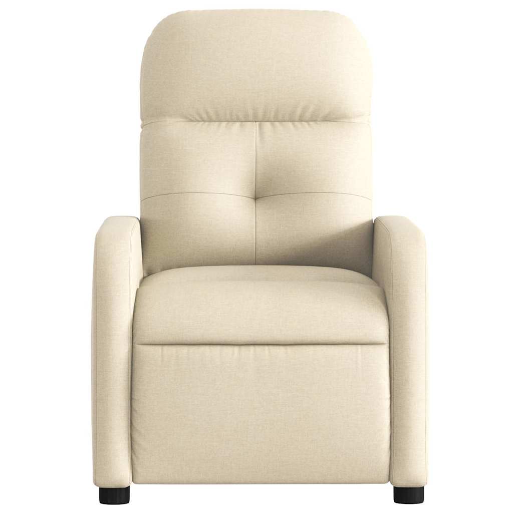 Fauteuil inclinable électrique Crème Tissu - XIOS