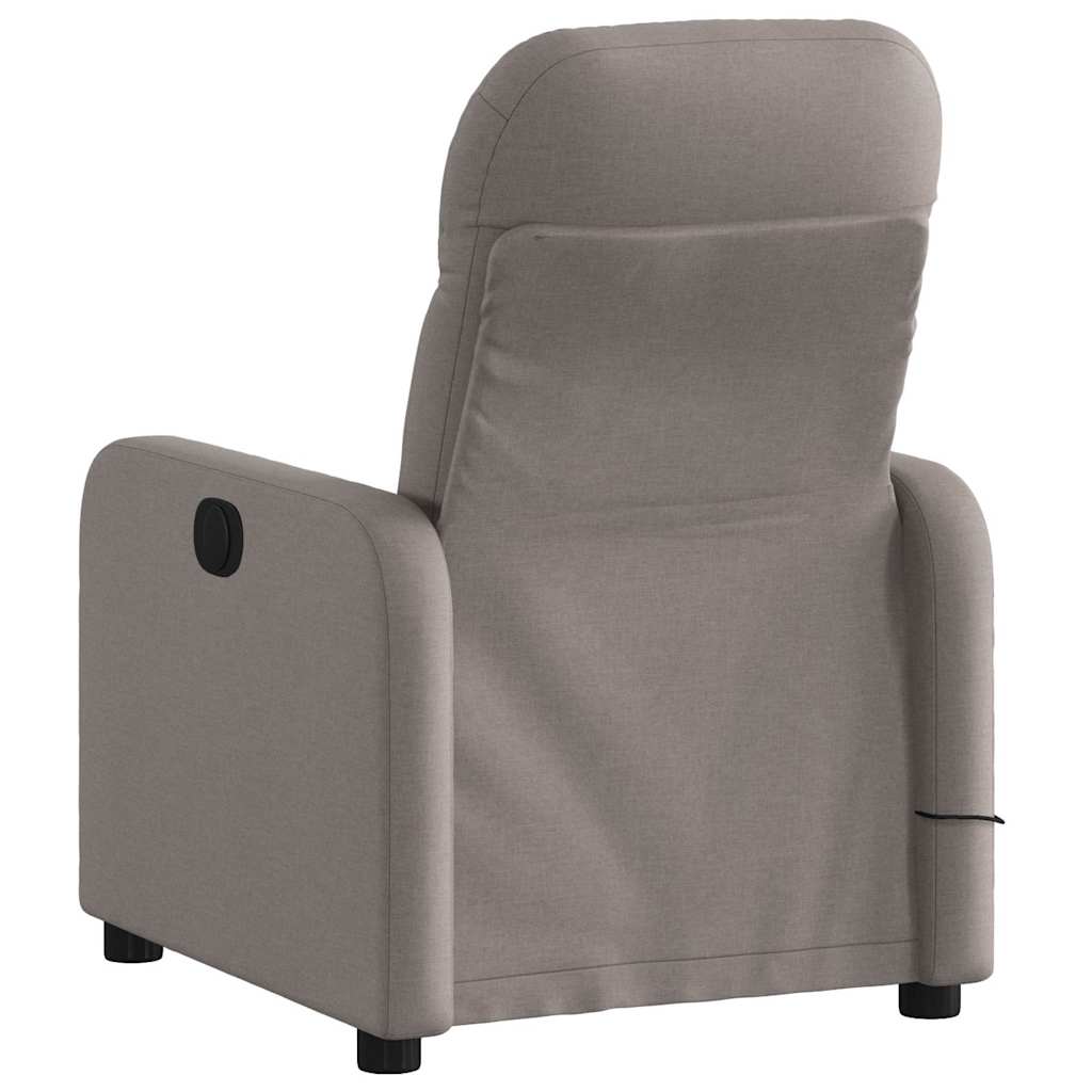 Fauteuil de massage inclinable électrique Taupe Tissu - XIOS