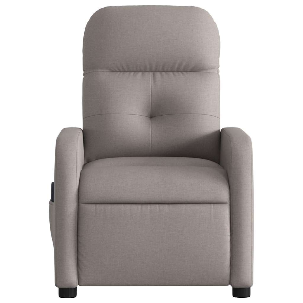 Fauteuil de massage inclinable électrique Taupe Tissu - XIOS