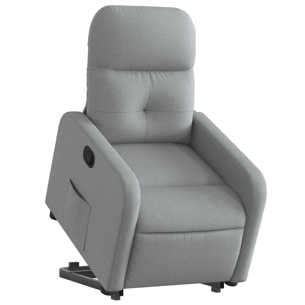 Fauteuil inclinable Gris clair Tissu - XIOS