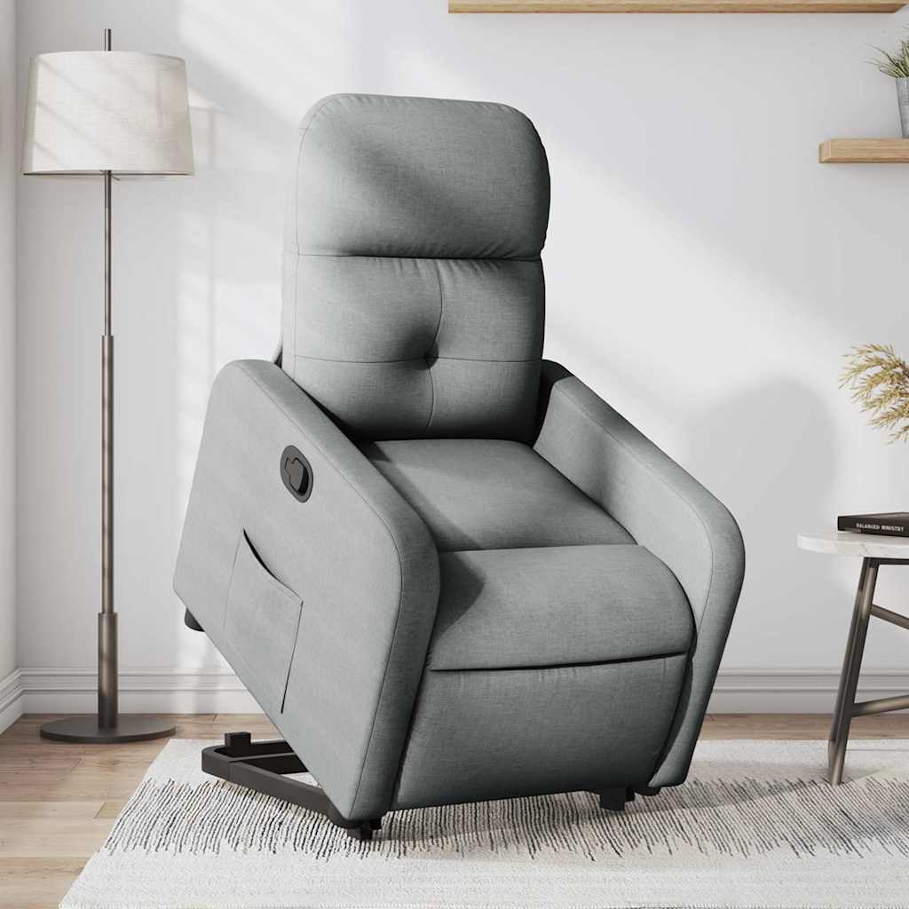 Fauteuil inclinable Gris clair Tissu - XIOS