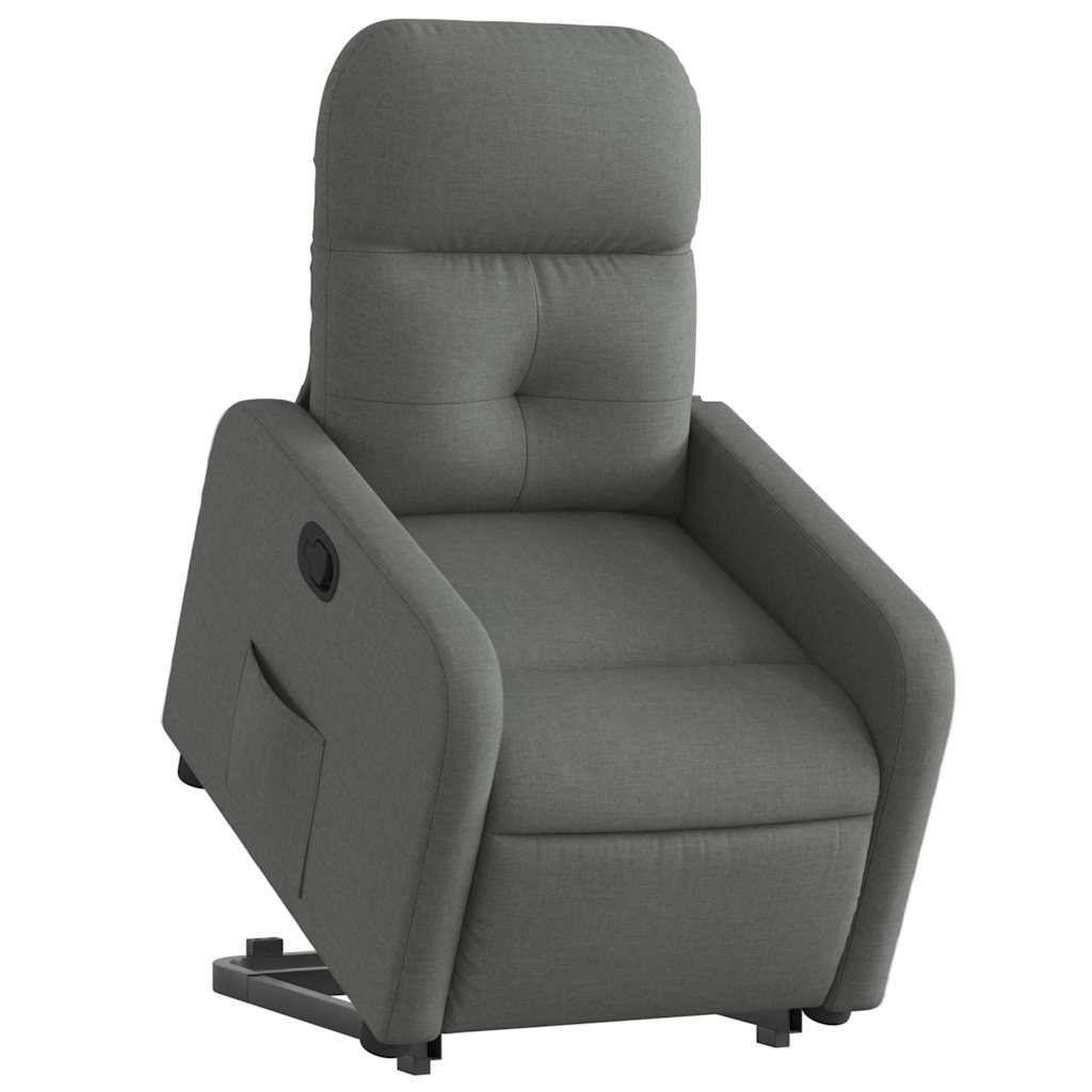 Fauteuil inclinable Gris foncé Tissu - XIOS