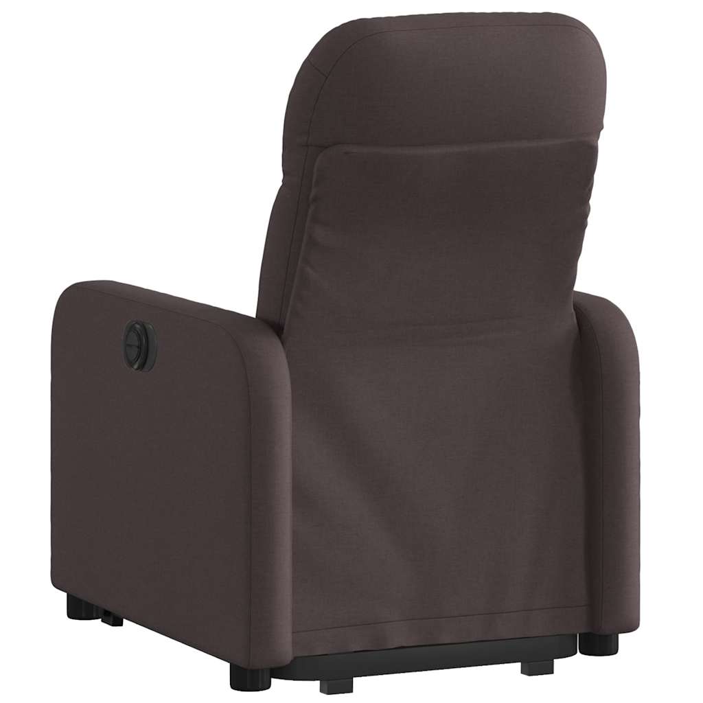 Fauteuil inclinable marron foncé tissu - XIOS