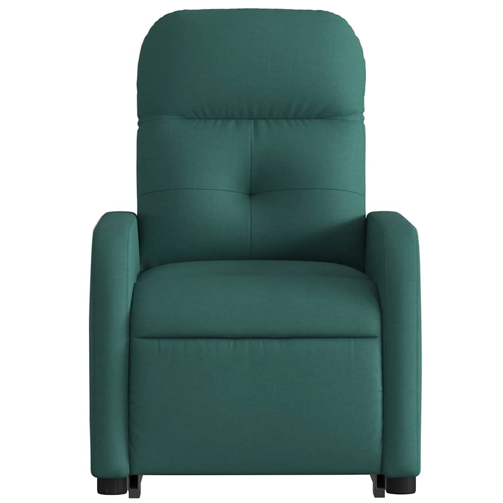 Fauteuil inclinable vert foncé tissu - XIOS
