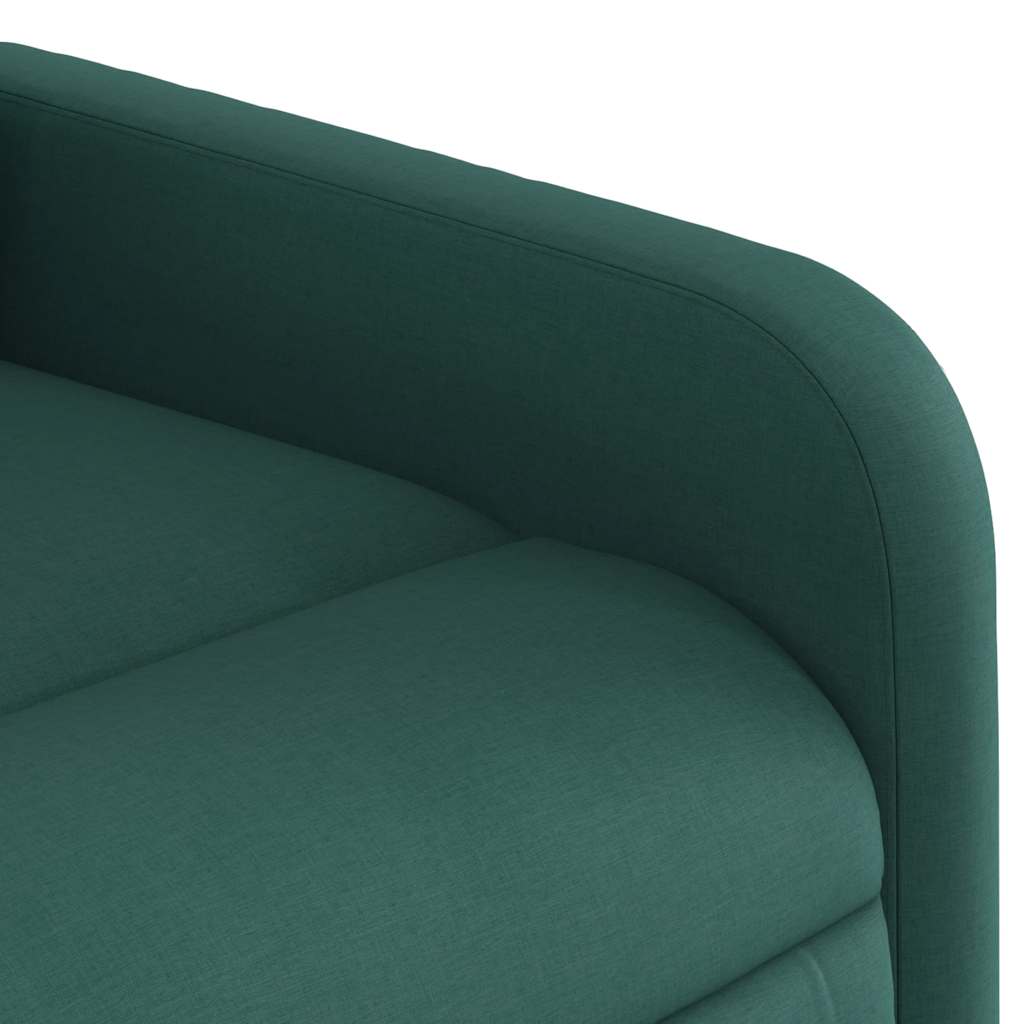 Fauteuil inclinable vert foncé tissu - XIOS