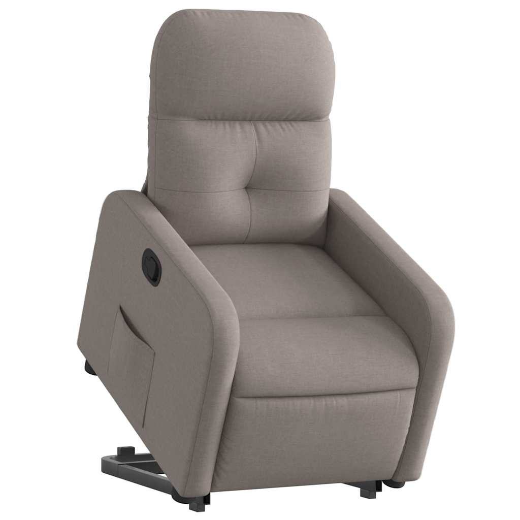 Fauteuil inclinable taupe tissu - XIOS