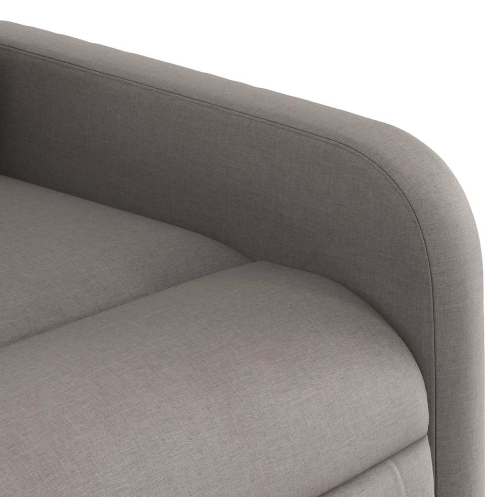 Fauteuil inclinable taupe tissu - XIOS