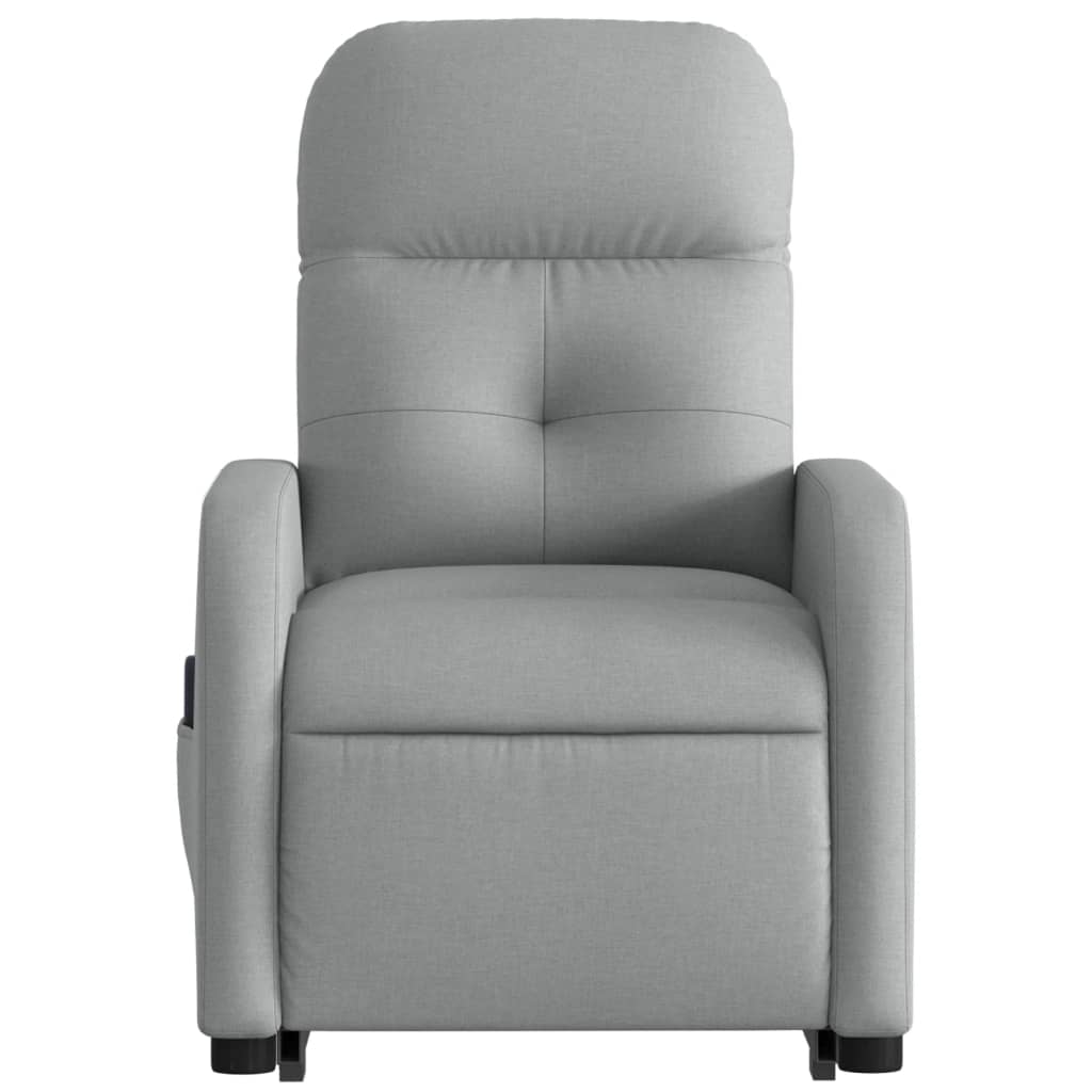 Fauteuil de massage inclinable Gris clair Tissu - XIOS