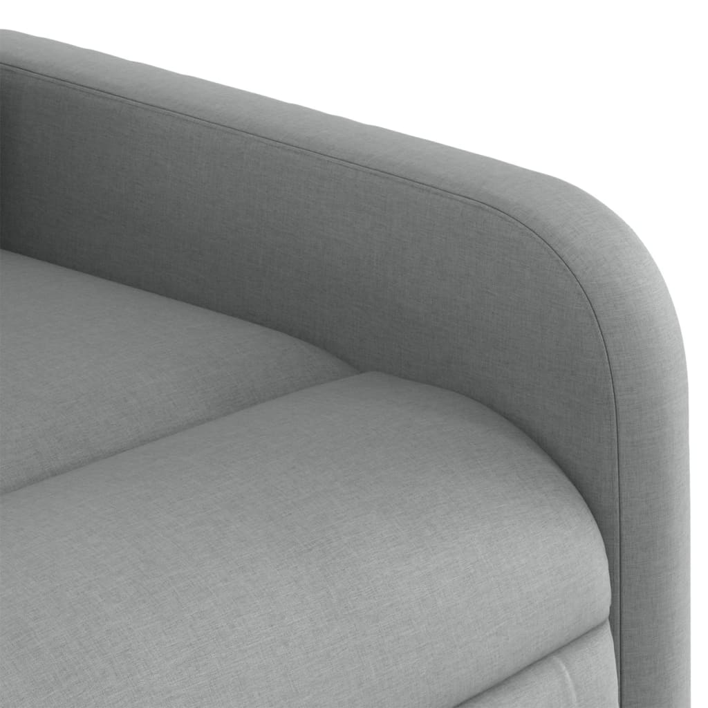 Fauteuil de massage inclinable Gris clair Tissu - XIOS