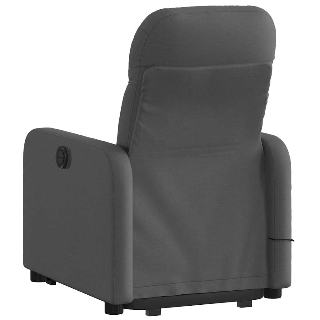 Fauteuil de massage inclinable Gris foncé Tissu - XIOS