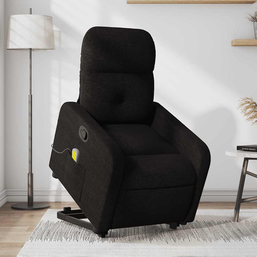 Fauteuil de massage inclinable Noir Tissu - XIOS