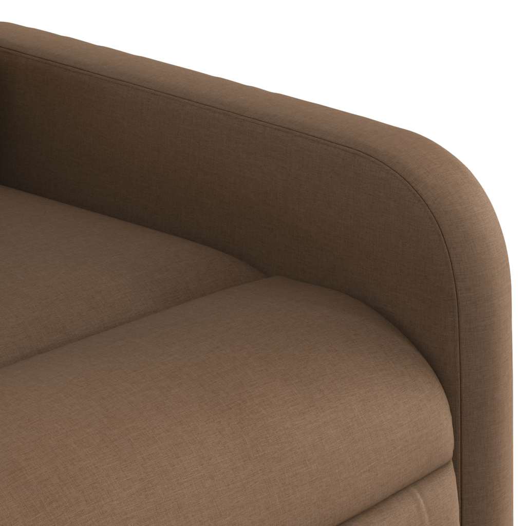 Fauteuil de massage inclinable Marron Tissu