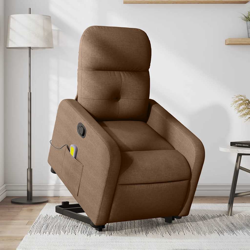 Fauteuil de massage inclinable Marron Tissu - XIOS
