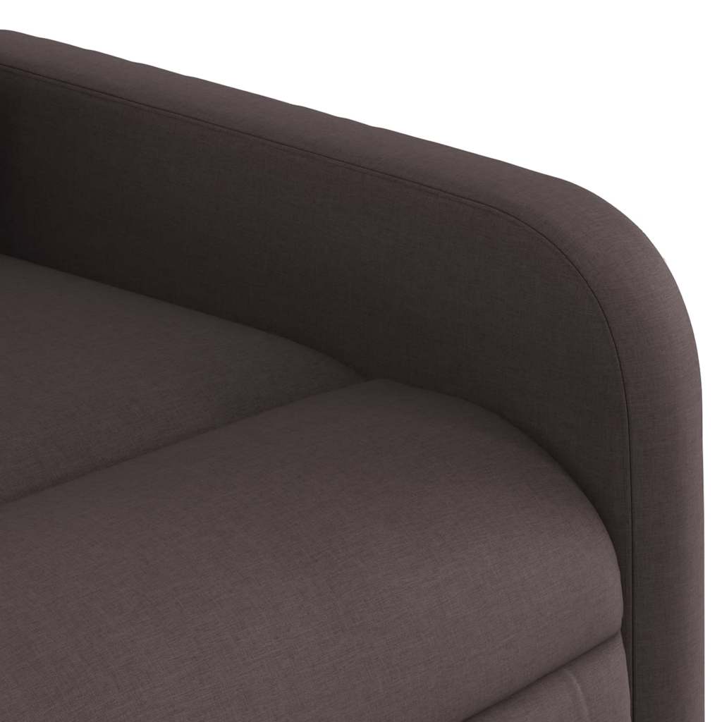 Fauteuil inclinable de massage Marron foncé Tissu - XIOS