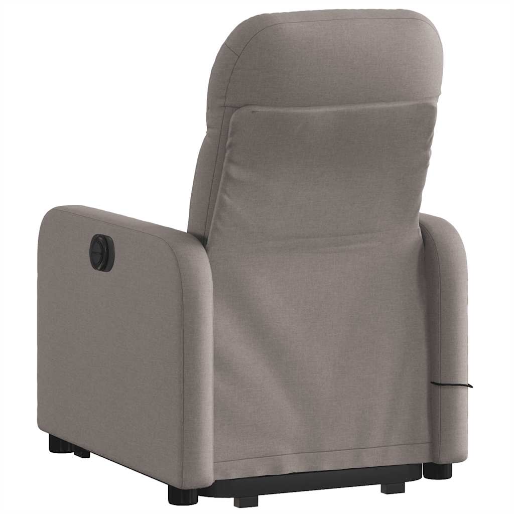 Fauteuil inclinable de massage Taupe Tissu - XIOS